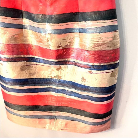 Adrianna Papell Gold Leaf Jacquard Sheath Dress
Size 14 - Picture 8 of 12